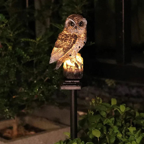 🦉 Solar Owl LED Garden Light