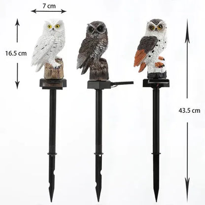 🦉 Solar Owl LED Garden Light