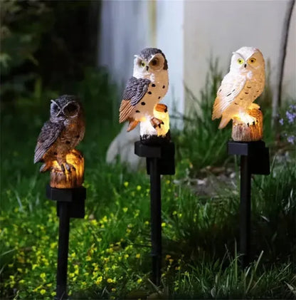 🦉 Solar Owl LED Garden Light