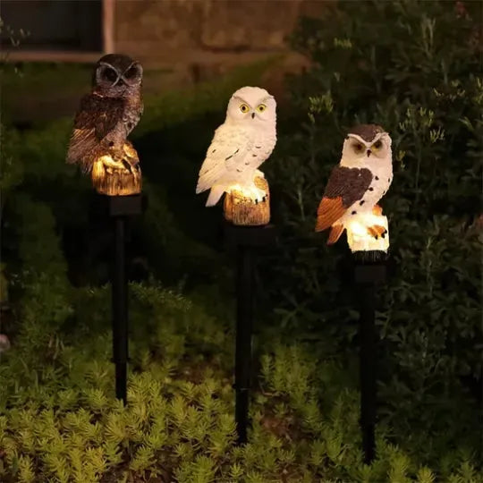 🦉 Solar Owl LED Garden Light