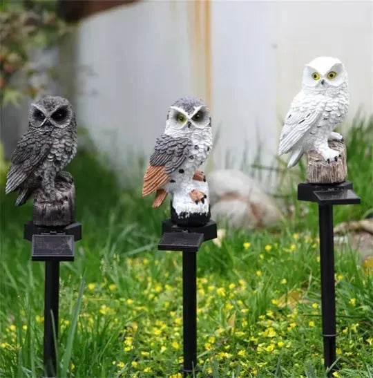 🦉 Solar Owl LED Garden Light