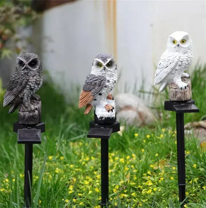 🦉 Solar Owl LED Garden Light
