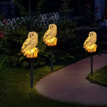 🦉 Solar Owl LED Garden Light